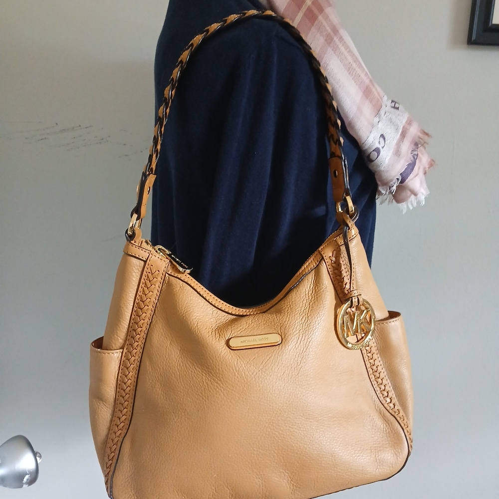 Michael Kors Tan Leather Shoulder Bag